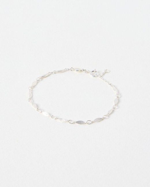 Oliver Bonas Natural Mariana Link & Loop Plated Chain Bracelet
