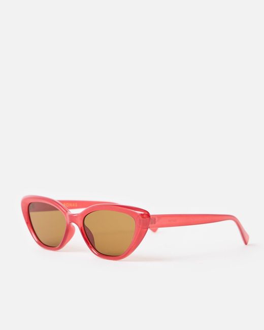 Oliver Bonas Pink Cat Eye Sunglasses