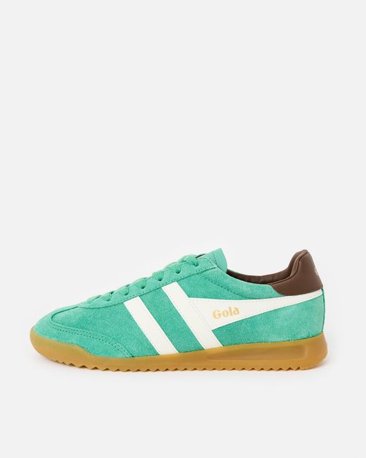 Gola Green Torpedo Jade & White Trainers, Size 3