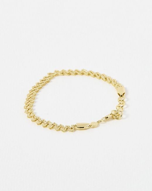 Oliver Bonas White Celyn Ornate Chain Bracelet