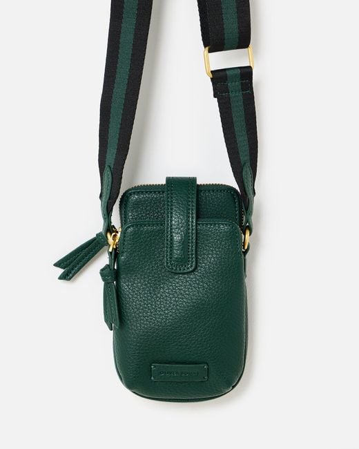 Oliver Bonas Green Bella Forest Crossbody Phone Bag