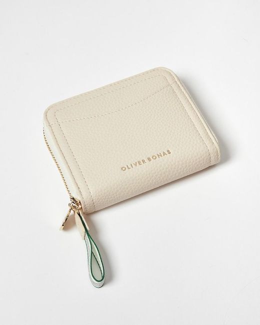 Oliver Bonas Lola Zipped Wallet in Natural Lyst