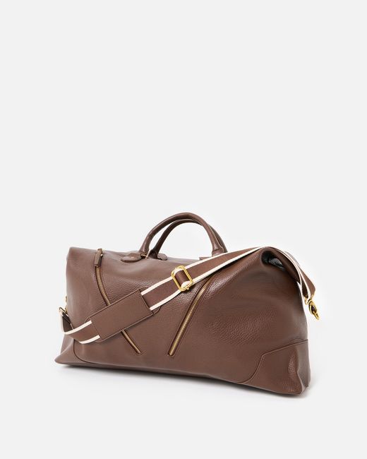 Oliver Bonas Brown Olivia Chocolate Weekend Bag