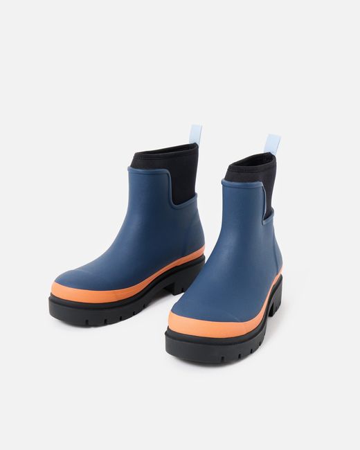 Merry People Blue Berry Tully Ankle Wellington Boots, Size Uk 3