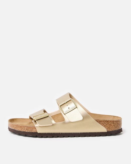 Birkenstock White Arizona Birko-flor Sandals, Size 3.5