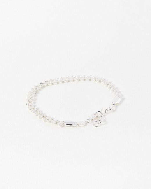 Oliver Bonas White Celyn Ornate Chain Bracelet