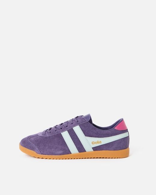Gola Blue Bullet Plum & Surf Suede Trainers, Size 3