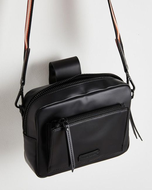 Oliver Bonas Charlee Coated Crossbody Camera Bag in Black Lyst