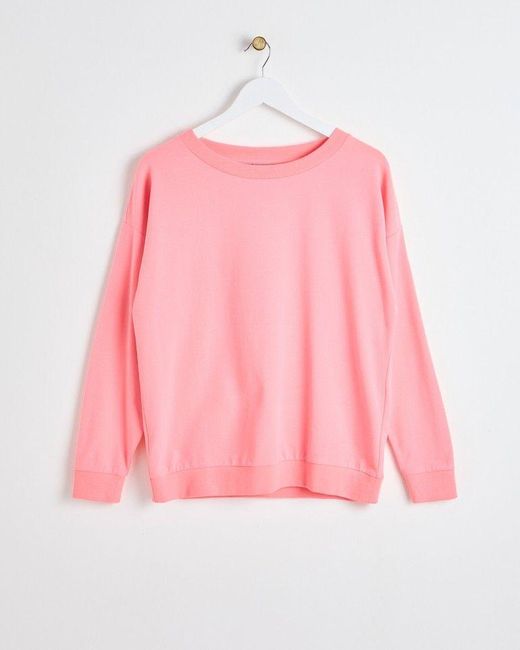 Oliver Bonas Pink Supersoft Sweatshirt