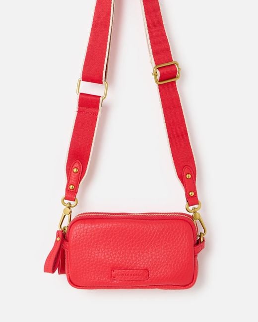 Oliver Bonas Red Naha Scarlet Crossbody Bag
