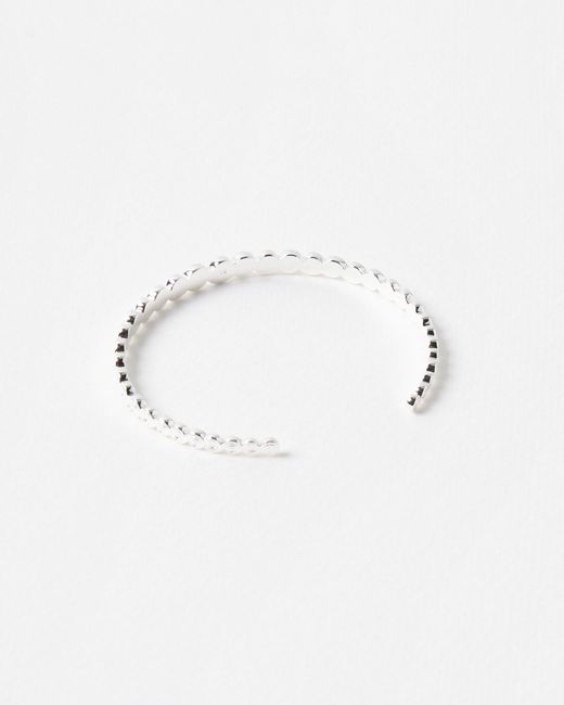 Oliver Bonas Metallic Clodagh Engraved Swirl Bangle