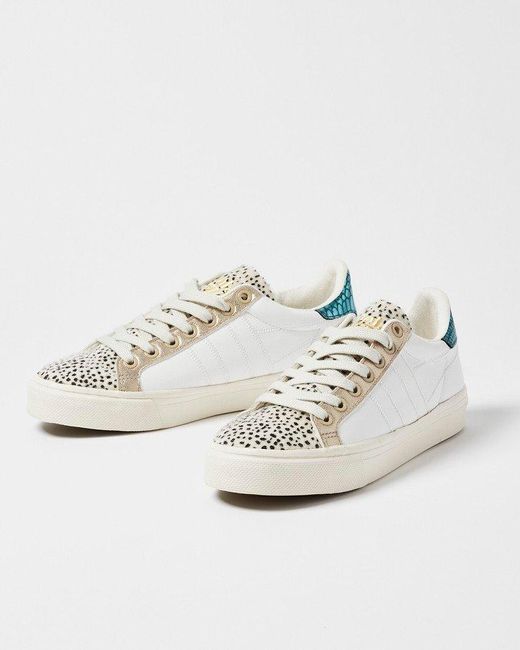 Oliver Bonas Gola Orchid Ii Sahara Cheetah Print Sneakers in Silver ...