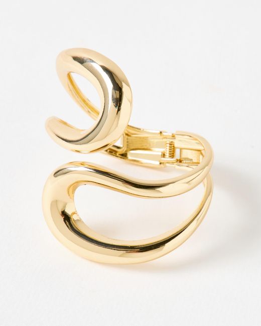 Oliver Bonas Metallic Remi Statement Looping Tone Bangle