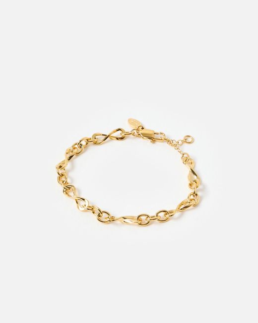 Oliver Bonas Metallic Serena Tone Waterproof Chain Bracelet