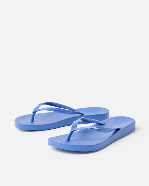 Ipanema Blue Anatomic Flip Flops, Size 4