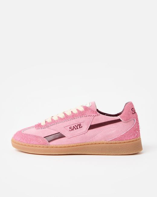 SAYE Pink M70 Soul & Garnet Suede Trainers, Size 4