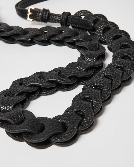 Oliver Bonas Paddie Chain Link Bag Strap in Black Lyst