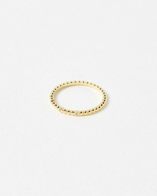 Oliver Bonas White Yara Bobble Ring