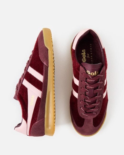 Gola Brown X Ob Exclusive Tornado & Pink Trainers, Size 3