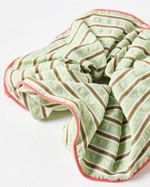 Oliver Bonas Metallic Haden Stripe Large Scrunchie