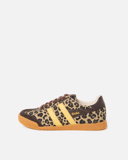 Gola Natural X Ob Exclusive Elan Mocha Leopard Print & Trainers, Size Uk 3