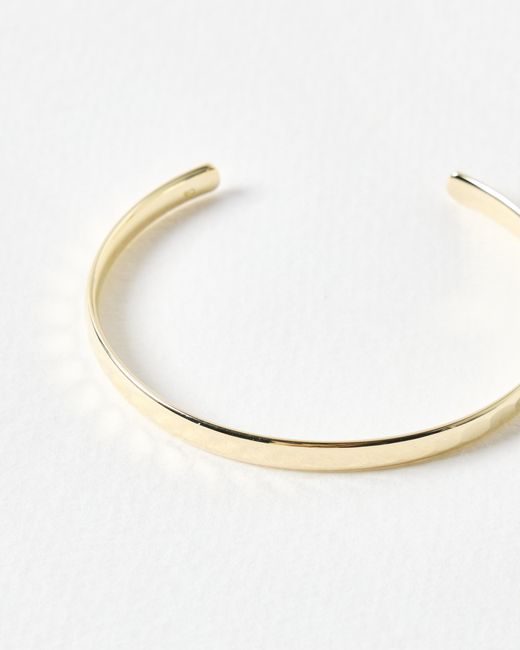 Oliver Bonas White Donna Disco Faceted Bangle