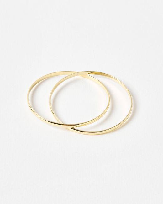 Oliver Bonas White Bridget Interlinked Bangle