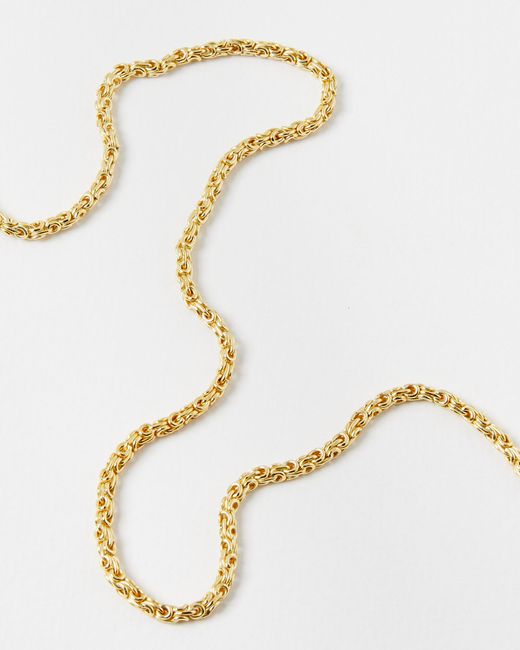 Oliver Bonas White Megan Looped Links Chain Necklace