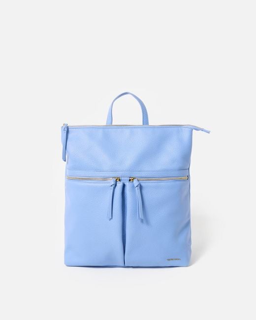 Oliver Bonas Blue Anie Cornflower Backpack Large