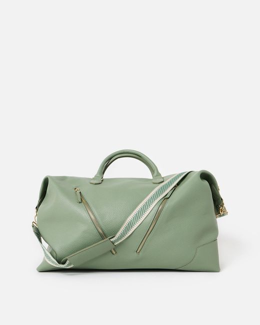 Oliver Bonas Green Olivia Sage Weekend Bag