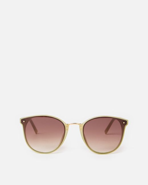 Oliver Bonas Pink Milky Preppy Sunglasses
