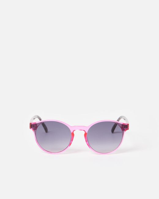 Oliver Bonas Purple Preppy Crystal Hot Round Sunglasses
