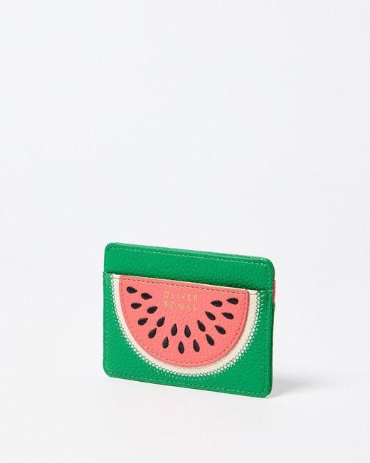 Oliver Bonas Green Watermelon Slice Card Holder