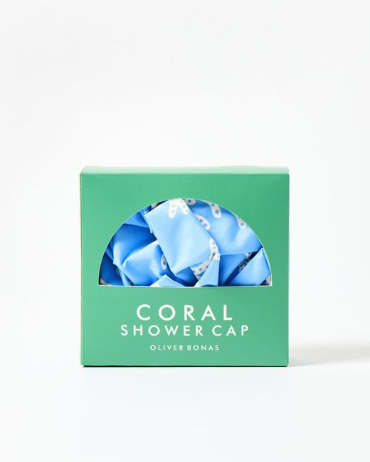 Oliver Bonas Green Coral Shower Turban
