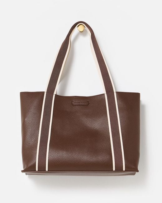 Oliver Bonas Brown Emma Chocolate Tote Bag