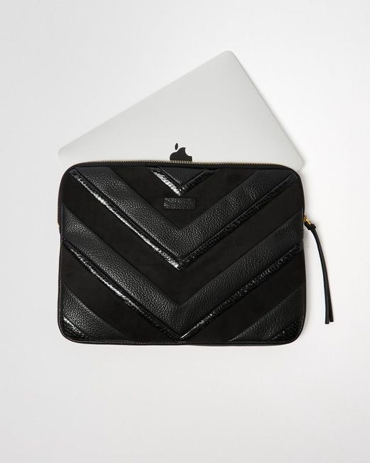 Oliver Bonas Chevron Laptop Case in Black Lyst