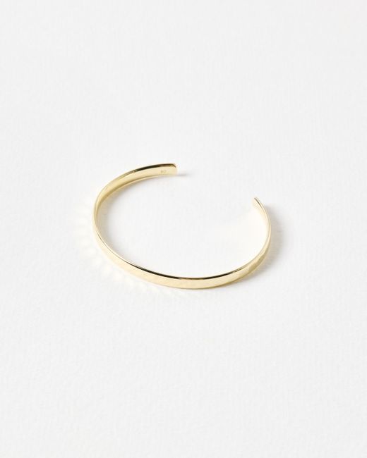 Oliver Bonas White Donna Disco Faceted Bangle