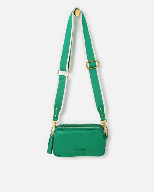 Oliver Bonas Green Naha Dark Crossbody Bag