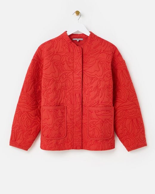 Oliver Bonas Embroidered Quilted Jacket, Size 14