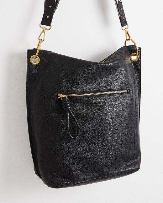 Oliver Bonas Elise Shoulder Tote Bag in Black Lyst