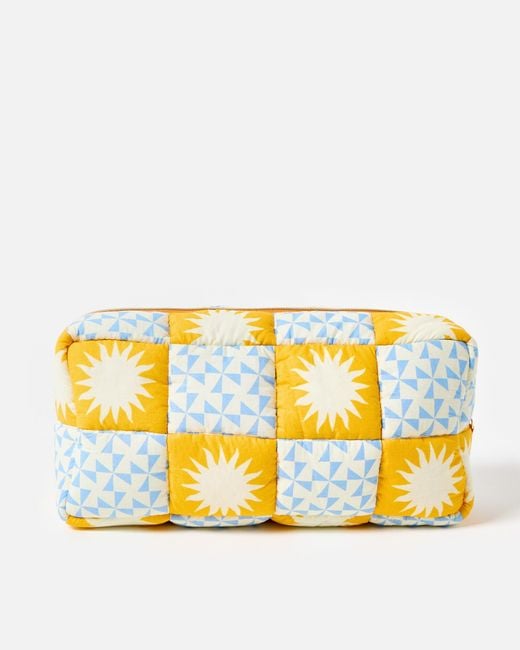 Oliver Bonas Multicolor Long Sun Tile Padded Wash Bag