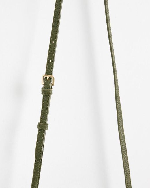 Oliver Bonas Isla Khaki Crossbody Bag in Green Lyst