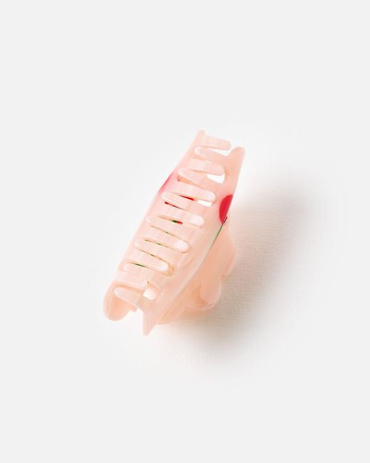 Oliver Bonas Pink Maxine Cherry Resin Claw Clip