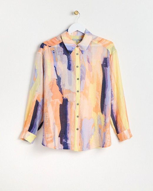 Oliver Bonas Blue Sunset Ombre Shirt