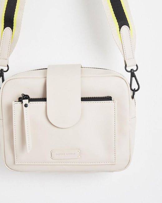 Oliver Bonas Charlee Coated Crossbody Camera Bag in White Lyst