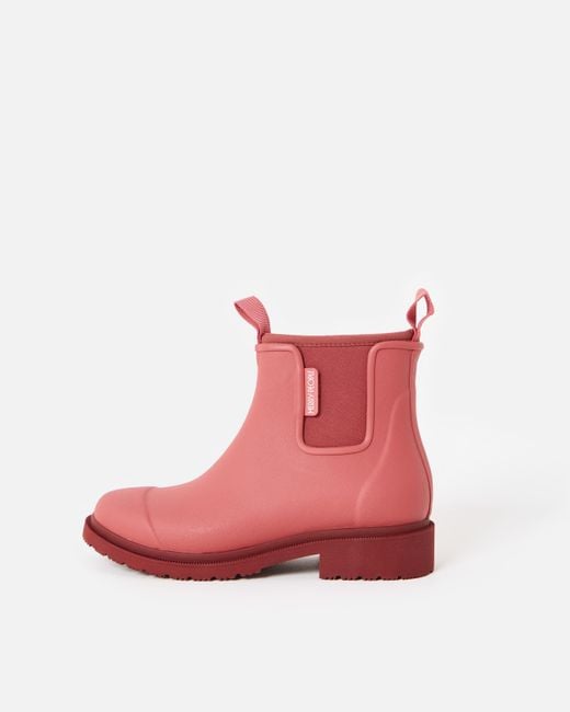 Merry People Red Clay Bobbi Ankle Wellington Boots, Size Uk 3