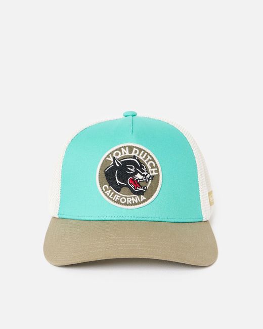 Von Dutch Blue Turquoise & White Wild Cap Hat