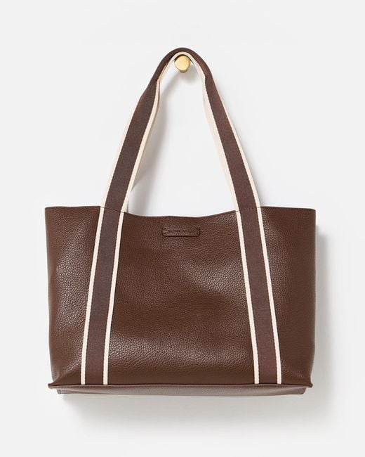Oliver Bonas Brown Emma Chocolate Tote Bag