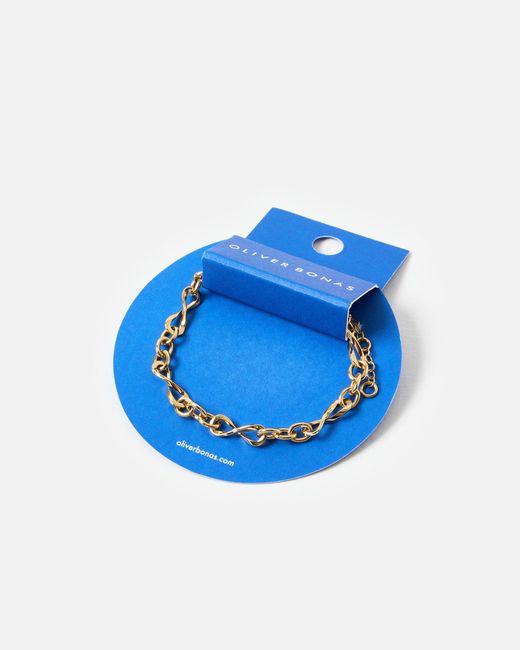 Oliver Bonas Metallic Serena Tone Waterproof Chain Bracelet