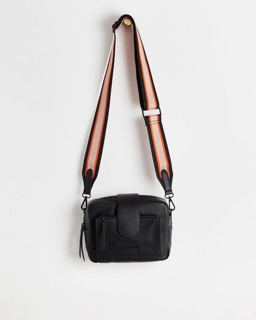 Oliver Bonas Charlee Coated Crossbody Camera Bag in Black Lyst